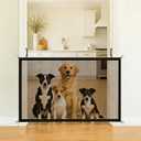 Dog Screen Mesh Gate for Stairs Pet Gates for The House: for Doorways Stairways Indoor 29" Tall, 43" Wide, Fits 38-42" Openings No Tools Needed