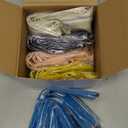 Mooliwe 25 Pcs Small Pencil Case Bulk Slim Pencil Pouch with Zipper Aesthetic Stationery Cute Square Waterproof Portable Storage Bag Makeup Bag for Marker Cosmetic