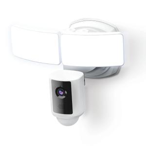 Feit Electric SEC5000/CAM/WIFI Outdoor LED Smart Security Camera with Motion Sensor, 2-Way Audio, 5000 Lumens Floodlight, Works with Alexa and Google Asst, Alarm, Hardwired, Updated Version of SEC3000