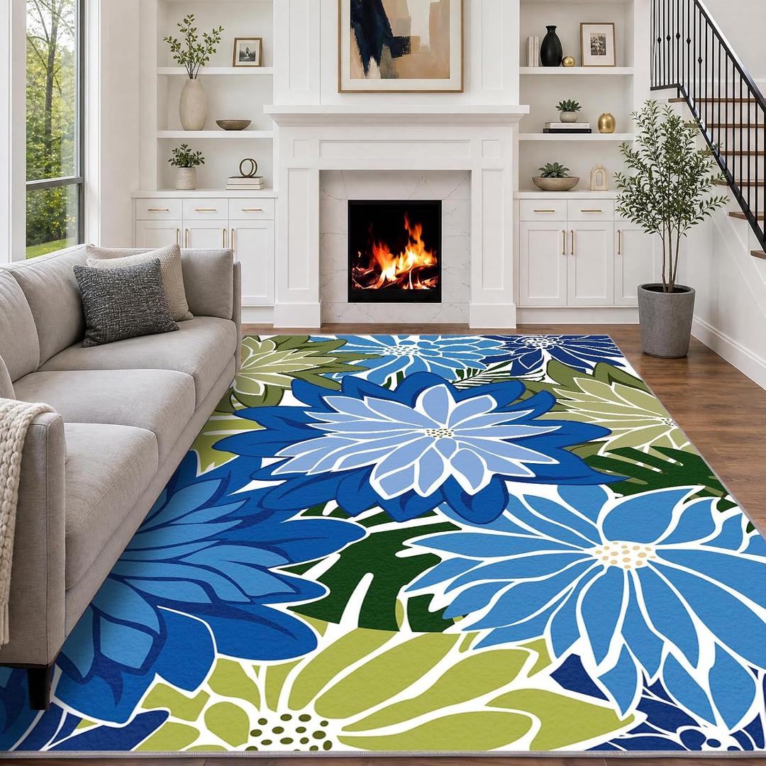 ZonLi 8x10 Area Rug for Living Room, Washable Rugs for Bedroom