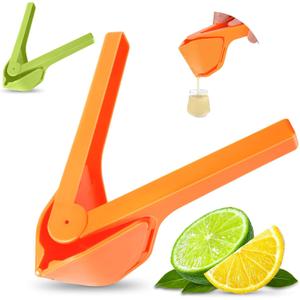 Paoryrb 2Pack Premium Lemon Squeezer. Food-Grade Plastic Citrus Juicer with Ergonomic Handle, Convenient & Compact Lime Squeezer with Seed Filter for Lemon, Lime, Orange, Easy to Clean