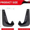 2 PCS Car Mud Flaps, Rear Tire Anti-Splash Mudguard Kit, ABS Waterproof Protection Fender Flap, Left Right Mudguard Protector, Tire Modification Accessory for Most Cars SUVs (Black)