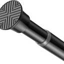 Spring Tension Curtain Rod 32-62 inch, Adjustable Expandable Tension Curtain Rod No Drilling, Tension rods for Window Doorway Kitchen Curtain, Black