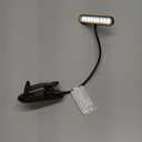 Gritin Rechargeable Book Light for Reading in Bed with 19 LED &Memory Function-Eye Caring 3 Color Temperatures,5 Brightness Levels,90 Hrs Runtime Flexible Goose Neck Clip on Light for Book Lovers (Black)