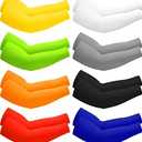 7 Pairs Arm Sleeves UV Sun Protection for Men Women Cooling Tattoo Cover Up Sleeves