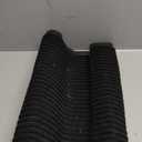 LAMINET Weatherproof Heavy Duty Nonslip Water Absorbing Rug 17"x26" | Easy Clean, Indoor or Outdoor Use for High-Traffic Areas - Black