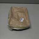 LOKASS Lunch Box for Women-Double Deck Insulated Adults Lunch Bag with Removable Shoulder Strap- Cute Wide Open Lunch Tote for Work/Office/Picnic/Beach/Travel (Brown)