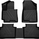 TPE Floor Mats Compatible with KIA Sportage Gas 2023-2026 ModelsAll Weather Protection 3D Waterproof Durable Anti-Slip TPE Floor Liners 1st  2nd Row Custom-fit Set Accessories Non Hybrid Non PHEV