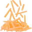 Zhanmai 50 Pieces Fake French Fries Play Food Simulation Artificial Food French Fries PVC Kitchen Toy Decoration Lifelike Tools Restaurant Window Display Party Tricky