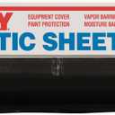 POLY AMERICA 410B 10-Feet X 100-Feet 4 Mil Black Plastic Sheeting