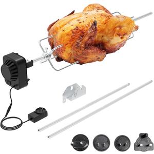 BBQ Rotisserie Grill Kit for Masterbuilt Gravity MB20091220 Rotisserie Kit, Masterbuilt Gravity Series 560 1050 800 Smoker Accessories, Masterbuilt Gravity Series Grill Rotisserie Spit Kit Accessories (for Monument 4-Burner Grills)