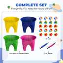 Granny Pants Yard Game Sets,4PCS Granny Pants Family Party Outdoor Games with Bouncy Balls for Adults and Kids,The Family Reunion Ultimate Backyard Party Games