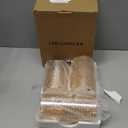 GenSwin Flameless Led Candles Flickering Battery Operated with Remote, Real Wax 3D Wick Moving Pillar Candles with Timer Remote Glass Effect for Festival Wedding Christmas Home Decor(Gold)