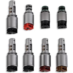 8pcs 6-Speed Automatic Transmission Solenoid Kit, Replacement for Hyundai and Kia Select Models with A6LF1 A6LF2 A6LF3 A6MF1 A6MF2 Transmission