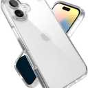 Speck Presidio Perfect Clear iPhone 16 Case - Slim Phone Case