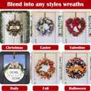 Wreath Door Hanger,Easter Decorations Wreath Hangers for Front Door, Adjustable Over the Door Hooks for Hanging Welcome Sign Length from 15 to 25 Inches,Metal Front Door Porch Apartment Decor (Bronze)