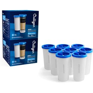 Culligan with ZeroWater Technology Replacement Filter 8-Pack, 5-Stage Advanced Water Filter – IAPMO Certified to Reduce Lead, Total PFAS (Forever Chemicals), Mercury, Fluoride, and Chlorine