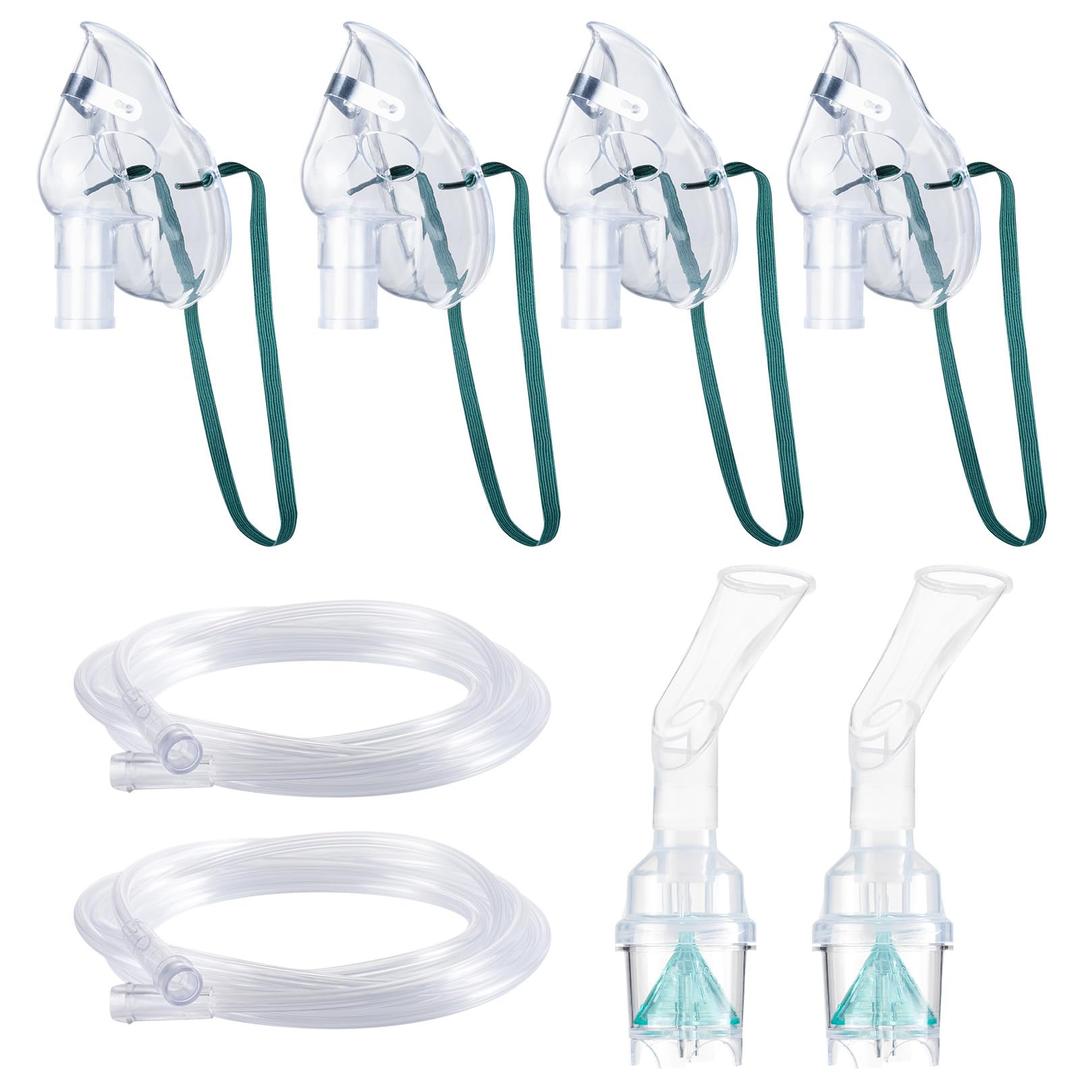 2 Packs Nebulizer Replacement KIT for Kids (White, 10.5*6.5 CM, Polypropylene (PP))