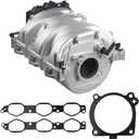 Intake Manifold with Gaskets Compatible with 2006-2013 Mercedes-Benz C230 C280 C300 C350 E280 E350 CLK350 GLK350 ML350 R350 S400 SLK280 SLK300 SLK350 V6 272 Engine Replaces 2721402401, 2721402201