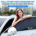 T TGBROS Windshield Sun Shade for Toyota RAV4 2019-2025 2026 Car Window Shades Thicken UV Block and Blackout Privacy Foldable Sunshades 7PCS Accessories Keep Cool Sun Visor Covers