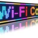 P10 Programmable LED Sign 39"8", Outdoor Indoor WiFi Controll Led Scrolling Message Board, Digital Display for Store Advertising Open Sign, Menu Board for Bar Restaurant, Custom Banner Word, 40''x8''