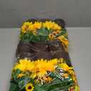 Lyrow 12 Pcs Sunflower Decor Potted Artificial Sunflowers for Decoration Rustic Sunflower Plant Yellow Faux Flower in Pots for Home Bathroom Kitchen Living Room Shelf Table Centerpiece Wedding Party