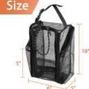 Cosmos Mesh Shower Caddy Toiletry Organizer Hanging Shower Tote Bag, Quick Dry Shower Organizer Portable Bath Bag with Durable Zippers & Side Pockets for Travel, Gym, Swimming, Beach and Camp