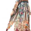 Women's Fashion Geometry Print Cover ups Tunic Kimono Cardigan Shawl, One Size