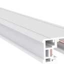 Lighting, H Track 4 feet Single Circuit,120V with 2 Endcaps in White, UL Listed