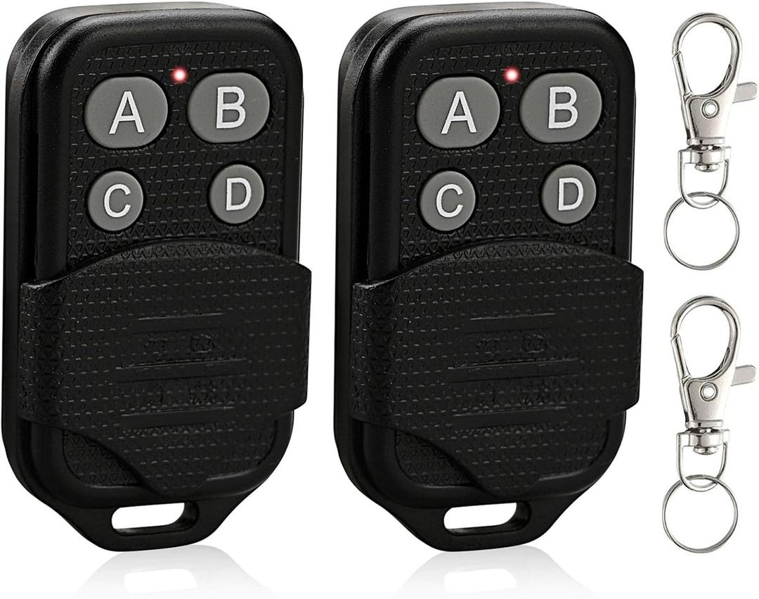 2 Garage Door Opener 390mhz Remote Keychain,Replacement for Genie Intellicode & Overhead Door GIT-3/ACSCTG Type 3,4-Button