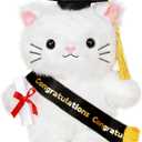 Graduation Decorations 2026 Cat Plush9.45 Inch Class of 2026 Graduation Plush Cat Stuffed Animal,Cute Graduation Gifts for Kindergarten, High School, and College Graduates (Cat)