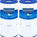 Cryspool® 08046 Filter Compatible with CX900RE, Star-Clear Plus C900, C-900, Posi-Clear PXC-95, Ultral-B6, PP-B6, C-8409, PA90, FC-1292, 90 Sq. Ft Pool Filter Cartridge, 2 Pack