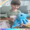 Axolotl Plushie Kit, DIY Animal Toy Crafts For Boys & Girls Toddler, Squishy Plushy Sensory Stuffed Pillow Art Project, Fun Birthday Present Gift For Kids 3 4 5 6 7 8 Year Old, Blue Axolotl Toy Set