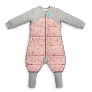 Love to Dream Warm Baby Sleep Suit (6-12 Mo), Super Soft Temp Regulating Sleeping Sack, 2.5TOG Warm Wearable Blanket, Pink