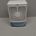 Portable Air Conditioner, Cooling Fan with 3 Speeds & 3 Modes, Evaporative Air Cooler Fan for Home & Office, Small Mini Conditioners, 7 Color Lights 2/4 Hour Timer, 900mL Water Tank (White Bule)