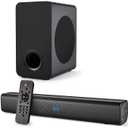 Fansbe Sound Bar Speakers 2.1 inch with Wall Mount, Dark Gray