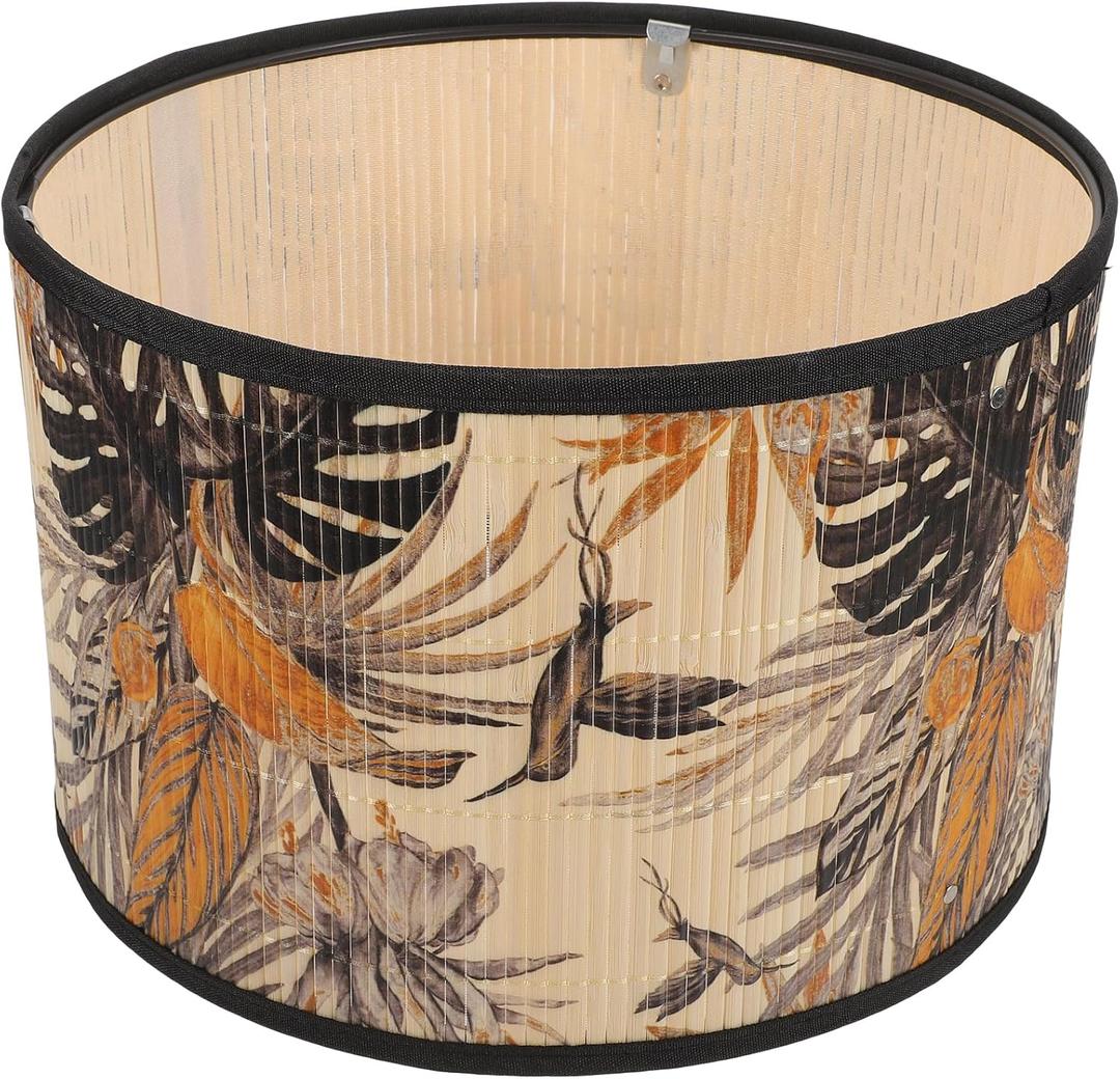 PRETYZOOM Simple Light Decor Accessories Light Lamp Shade Retro Lampshade Replacement Lamp Cover Modern Drum Lampshade Table Hanging Lamp Light Shade Lighthouse Weaving Japanese-style, 30x20cm