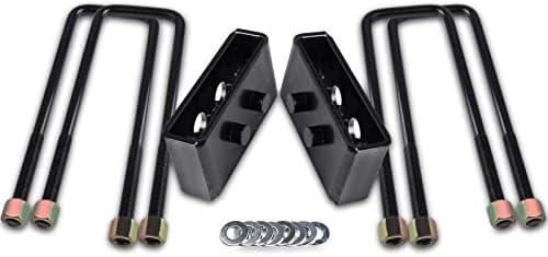 ECCPP 1.5 inch Leveling Lift Block Kits with Extra Long Square Leaf Spring Axle U Bolts for Ford for F-150 lift kit 2WD/4WD 2004-2018