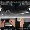 INSAUTO Windshield Sun Shades Custom Fit for Toyota Camry 2007-2017- Sunshade for Front Window Cover - Double Layer Heat Shield Sun Visor Cool Car Accessory