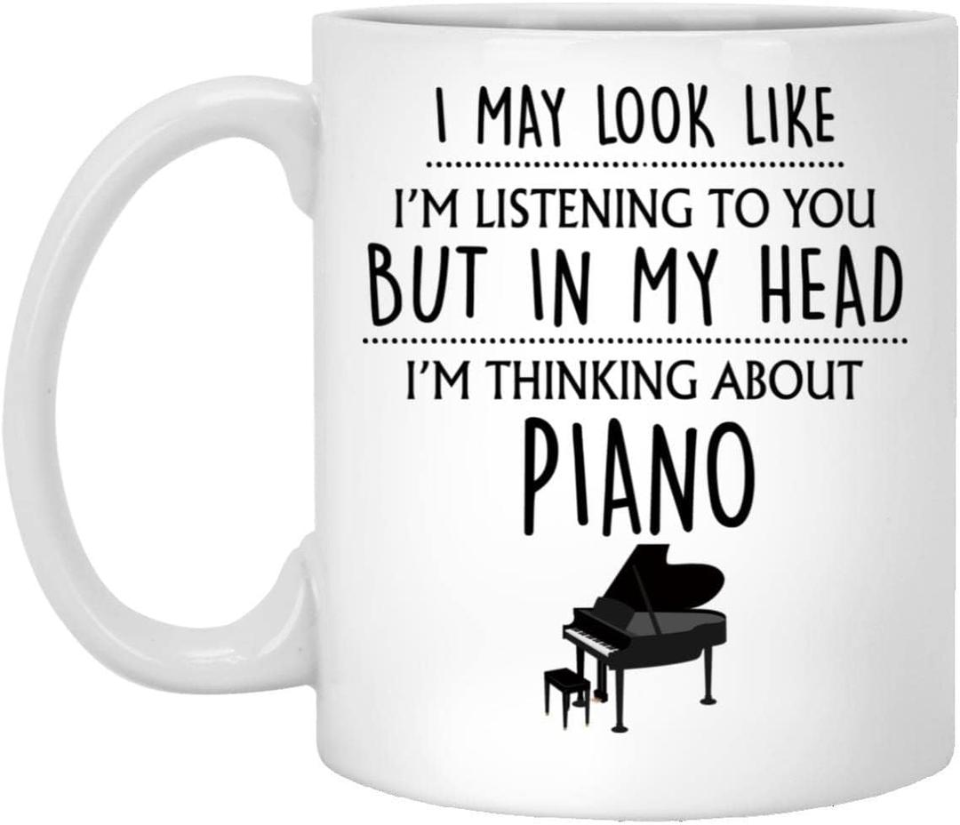 Piano Gift, Piano Mug, Funny Pianist Gifts For Him, Her, Men, Women, Friend, Piano Player Gifts, Gift For Piano Lover, Playing My Piano Mug 11oz