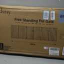 32" Extra Tall Free Standing Dog Gate Indoor, Foldable Pet Gate, 6-Panel, 32"Tall