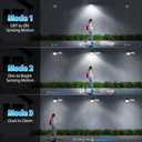 Onforu Solar Lights Outdoor, 240 LED 3000LM Motion Sensor Outdoor Lights with Remote, IP65 Waterproof Solar Flood Light for Outside, Dusk to Dawn Wall Light for Garage, Patio, Yard, 2 Packs