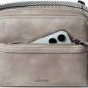 3L Fanny Packs Belt Bag for Women Small Everywhere Crossbody Bag Waist Packs Faux Leather Sling Chest Travel Purse (1-Greyish)