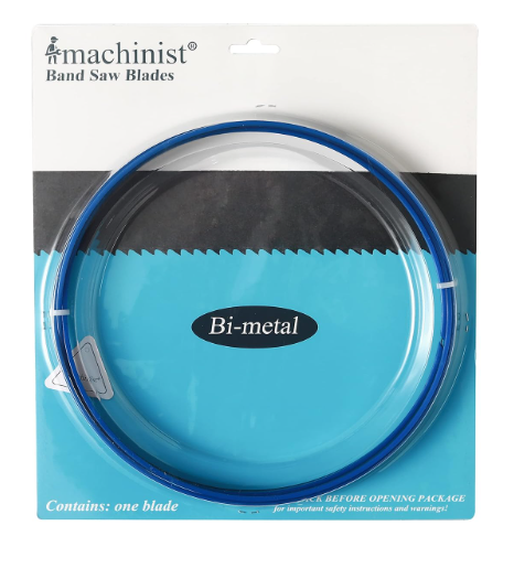 Imachinist S931224 M42 Bi-Metal 93" Long, 1/2" Wide, 0.025" Thick Bandsaw Blades for Cutting Soft Ferrous Metal (24TPI)