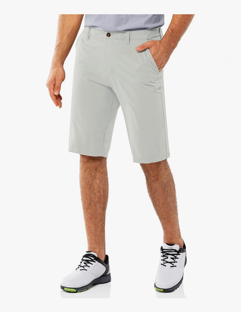 33,000ft Men's Golf Shorts Dry Fit, Lightweight Quick Dry Golf Stretch Shorts with Pockets 11" Inseam for Travel Casual(36)