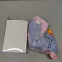 2 Pack Girl's Ribbed Knit Leggings Cotton Blend Tights Ruffle Bottoms Trousers Fall Winter Clothes 12M-9Y (Blue, Light Pink)