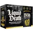 Liquid Death Sparkling Mountain Water, Real Mountain Source, Ice-Cold Cans, Infinitely Recyclable, 12 Fl Oz (Pack of 12)