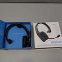 BlueParrott B450-XT Mono Bluetooth Wireless Headphones 96% Noise Canceling Over Head Trucker Headset with Mic, All Day Comfort Padded Headband, Extended Wireless Range, 24 hrs. Talk Time, Black