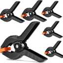 Spring Clamps,6 Pack 6in Professional Plastic Heavy Duty Spring Clips for Crafts, Backdrop Clips Clamps for Backdrop Stand,Photography Studios,Woodworking,Home Improvement