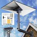 Starlink Gen 3 Mount, 360 Adjustable Starlink Wall Mount with Pipe Adapter, Pole Mount, Rustproof, Weatherproof for Concrete/Wood Walls, Easy Installation for Starlink Standard 4/4X/Gen 3